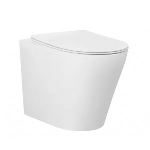 Alzano Rimless Wall Face Toilet Pan Only-Matte White